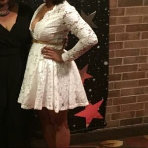 Boutique white mini dress